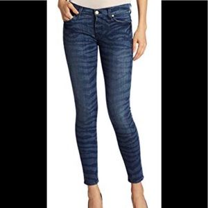 7 for All Mankind Skinny with Faded Zebra Pattern